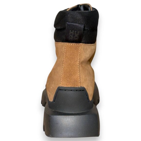 HUGO Fabyan Men's Brown Leather Textile Hiking Boots US 9 (EU 42) MSRP $230 - Picture 3 of 4